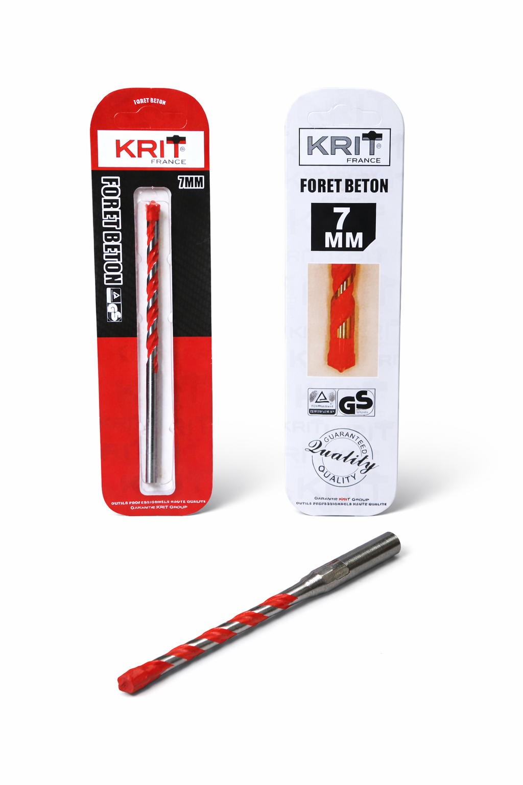 Foret Béton KRIT France 7mm – Haute Performance pour Perçage Précis