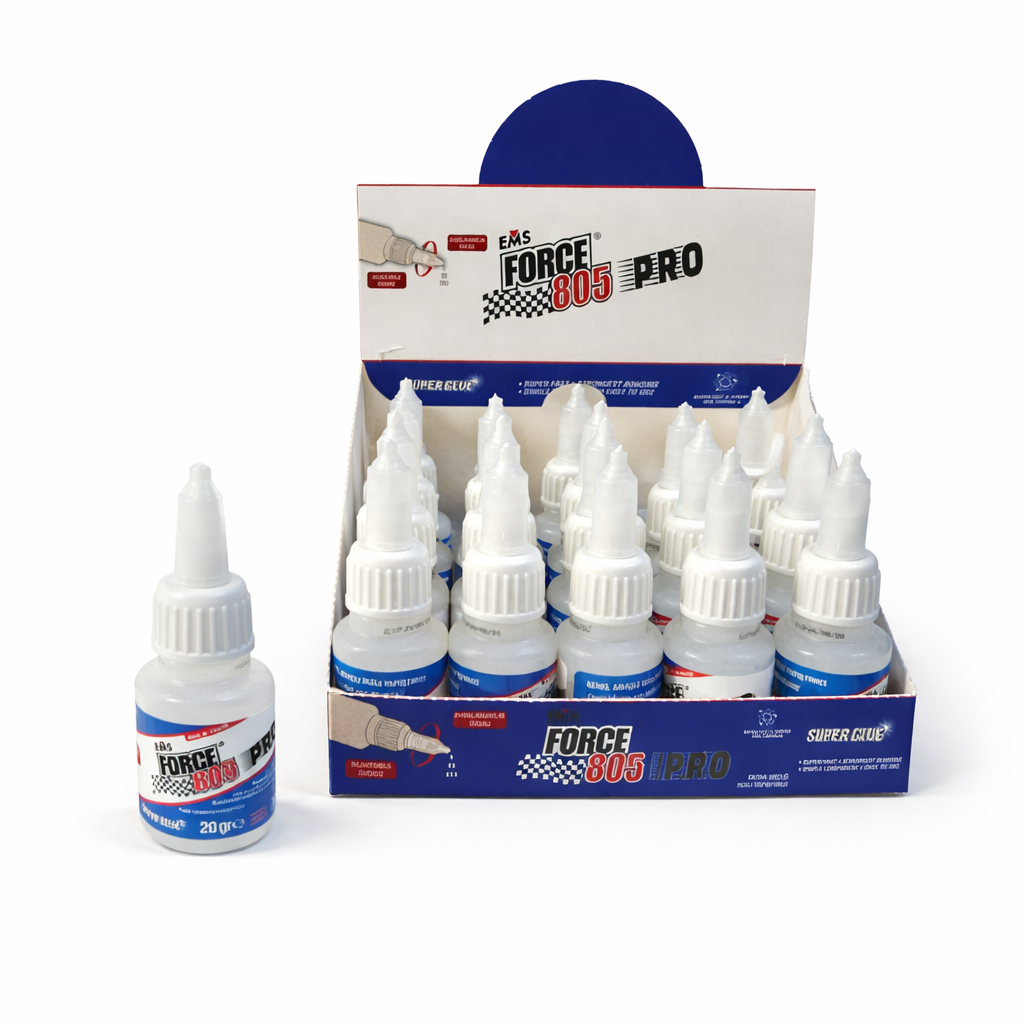 Colle Super Glue EMS FORCE 805 PRO – Adhésif Cyanoacrylate Ultra Puissant 20g