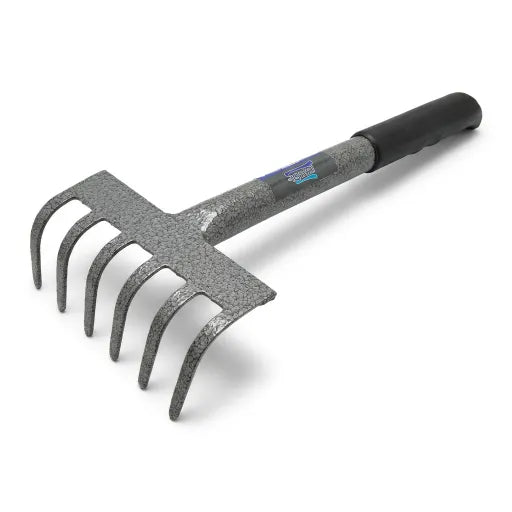 Mini Râteau de Jardin en Acier – Outil Pratique pour Aérer et Nettoyer le Sol